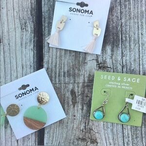 Sonoma Gold and Green Earrings